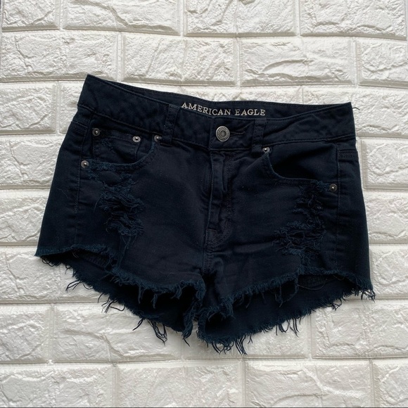 American eagle outfitters cut off distressed stretch shorts Size 2 - Picture 1 of 5